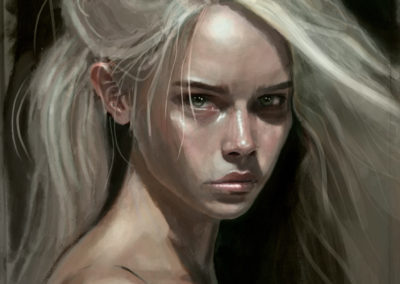 blond portret